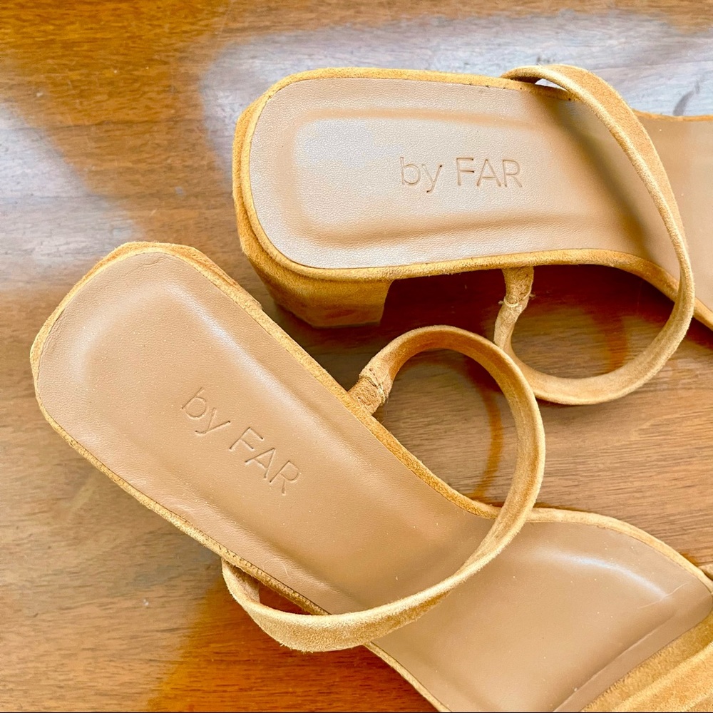 ‼️SALE‼️ By Far Tanya Suede Sandals 38 - Picture 8 of 11
